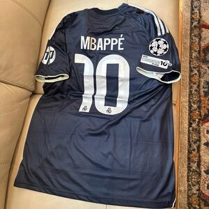 Real Madrid 2025/26 Away Champions League  SLIM FIT  Size  3 XL  MBAPPE#10